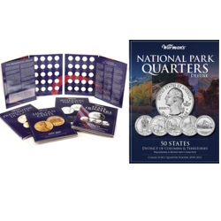 Планшет для монет 25 центов США, серия "Национальные парки Америки".
